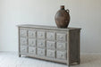 Scandinavian Rustic Recycled Pine Sideboard Cabinet with Multiple Drawers