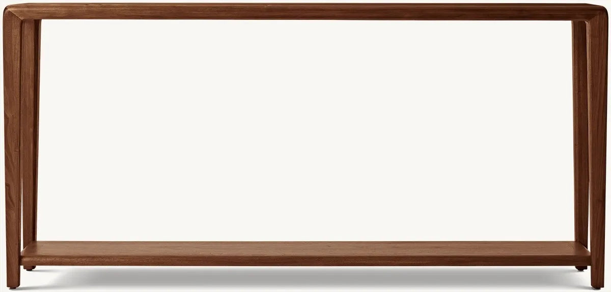 Elegant Solid Wood Console Entryway Table with Storage for Modern Living Rooms