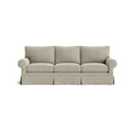 Contemporary Fabric 3-Seater Slipcovered Sofa for Compact Living Rooms