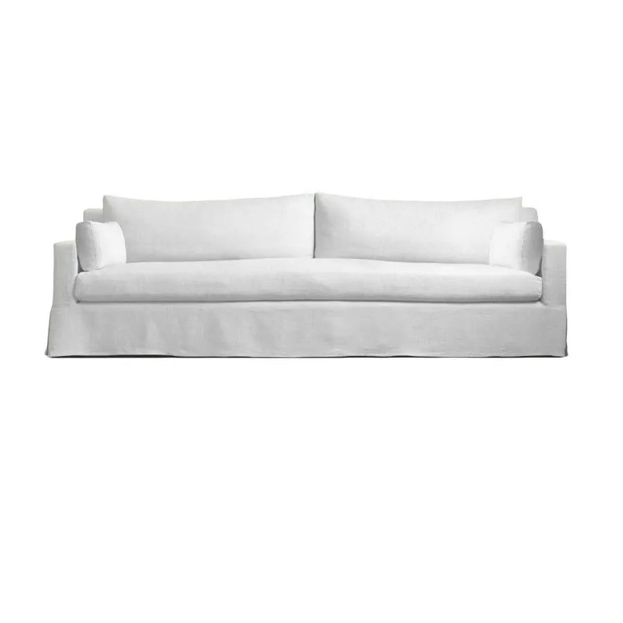 Luxury Cloud Sofa: Plush Down Feather Upholstered Loveseat, Comfortable 3-Seater Couch