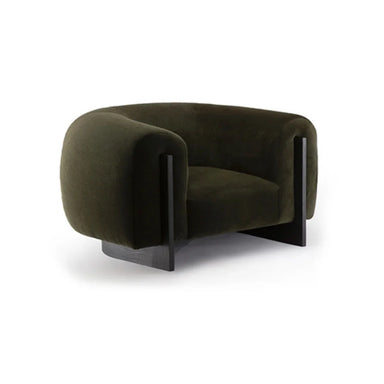 Modern Luxury Boucle Armchair: Single Sofa, Plush Wood Frame Living Room Furniture