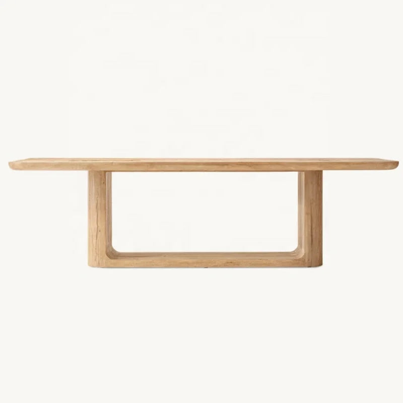 Luxury Solid Wood Dining Table & Chair Set – Customizable, American Style Furniture