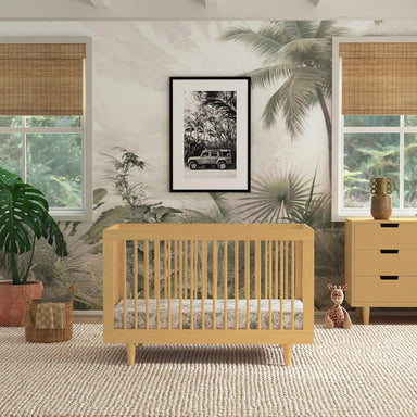 Versatile 3-in-1 Wooden Baby Crib: Easy Assembly, 4-Height Adjustable Mattress
