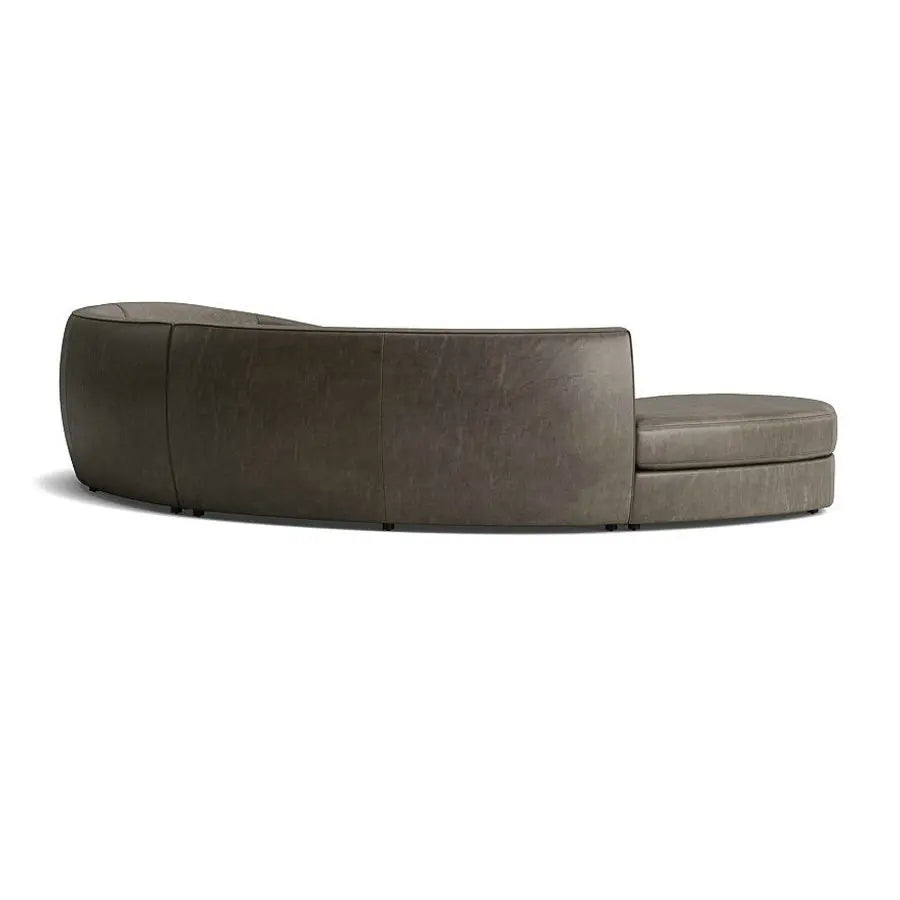 Luxurious Modern Curved Sectional Sofa, U-Shape Design, 7-Seater Floor Couch