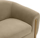 Luxurious Brown Velvet Sofa, Modern Upholstery Design, Comfortable Living Room Couch