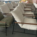 Luxurious Leathaire Wrought Iron Armchair, Solid Oak Handrails, Modern Living Room Comfort