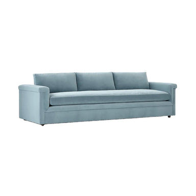 Luxurious Light Blue Performance Velvet Sectional Sofa for Modern Living Rooms