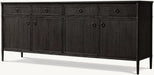 Luxury Solid Oak Wood Sideboard Dresser - Modern Living Room Bedroom Storage
