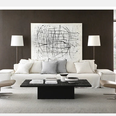 Luxurious Nordic Cloud Sectional Sofa Set - Modern Wabi-sabi Living Room Furniture