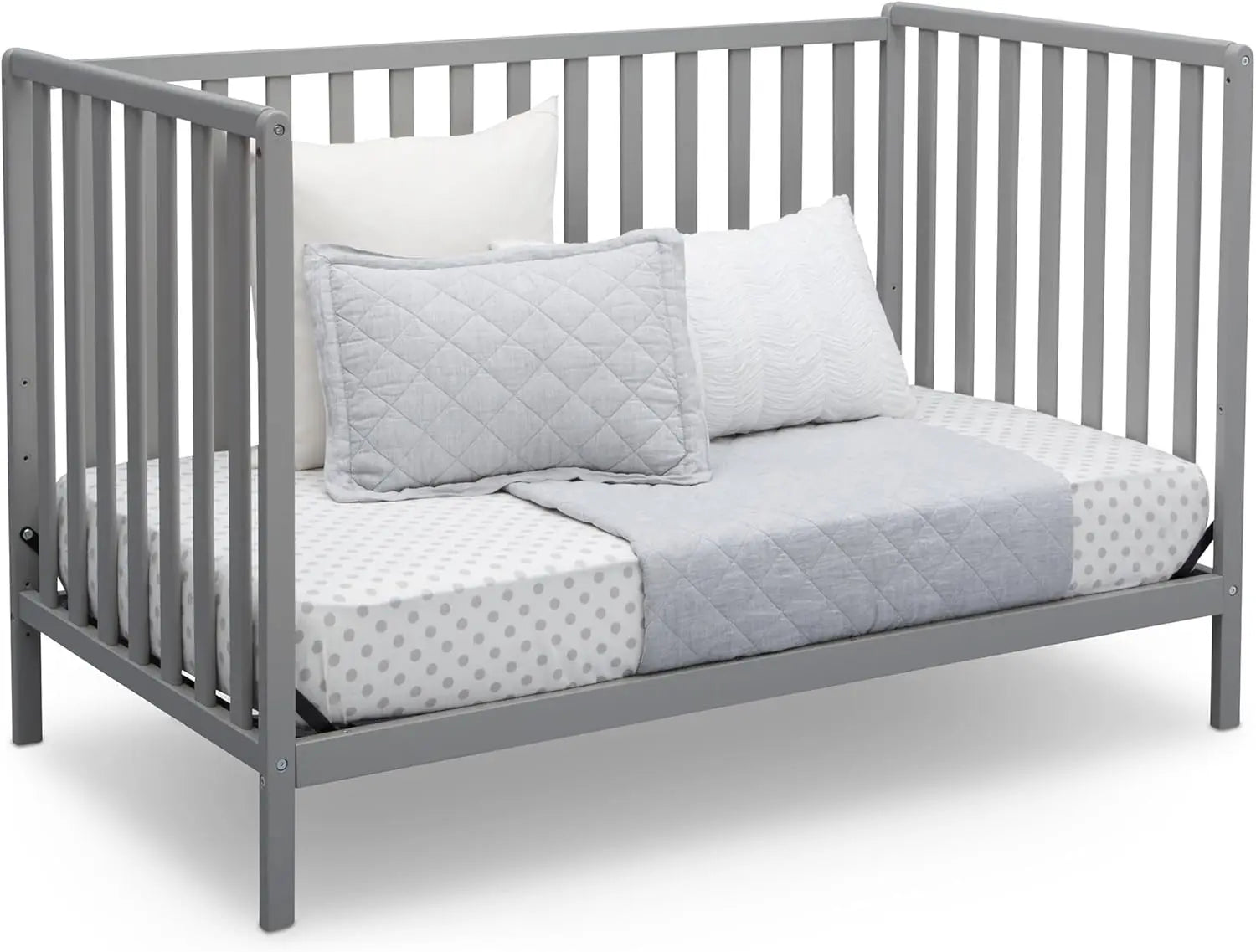 Versatile 4-in-1 Convertible Baby Crib: Grow-With-Me Toddler Bed, Daybed, Full Bed