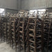Premium Oak Wood Cross Back Chair Stackable Dining Event Rental Furniture