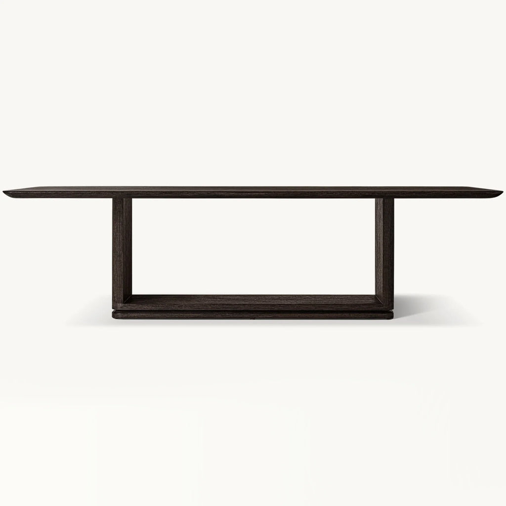Modern Luxury Solid Wood Handcrafted Dining Table - Elegant Farmhouse Style