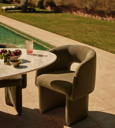 Modern Luxury Single Seat Fabric Sofa with Solid Wood Oak Legs