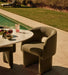 Modern Luxury Single Seat Fabric Sofa with Solid Wood Oak Legs
