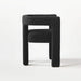 Elegant Italian Boucle Upholstered Dining Armchair - Plush Comfort, Black & White
