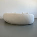 Luxurious Curved Boucle Sofa: Elegant White Upholstery, Modern Design for Living Room