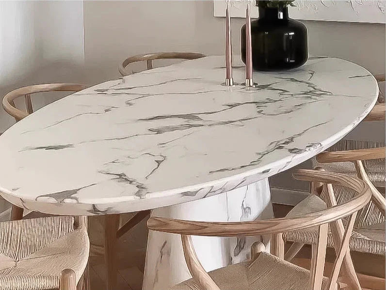 Tostone Arabescato Corchia Marble Dining Table for Modern Kitchens & Interiors