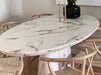 Tostone Luxurious Arabescato Corchia Marble Dining Table for Modern Homes