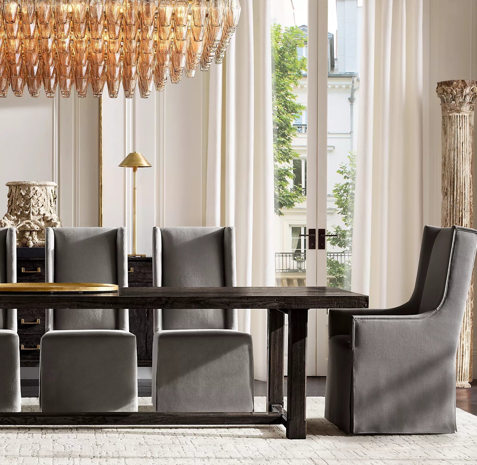 Premium Elegant Handcrafted Walnut Plank Dining Table