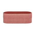 Luxury Fringed Suede Ottoman Bench - Velvet Fabric Shoe Stool Hall