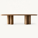 Elegant American Classic Solid Oak Dining Table - Customizable, Durable, Timeless Design