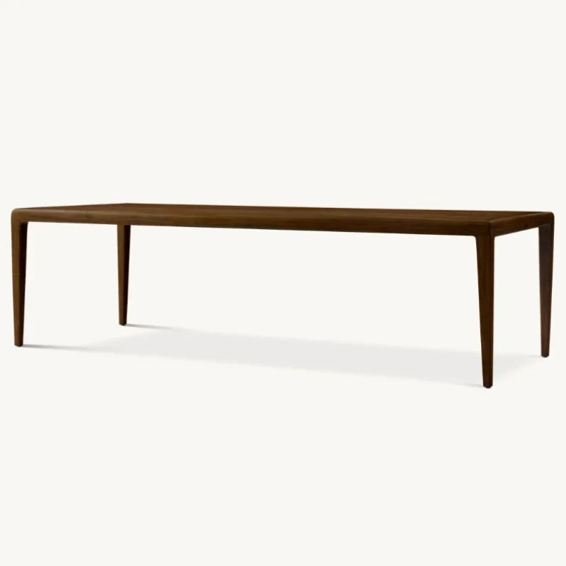 Elegant Square Solid Wood Dining Table – Customizable for Restaurants, Villas & Hotels