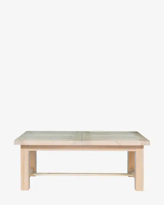 Premium Extendable Solid Oak Trestle Dining Table for Modern Homes