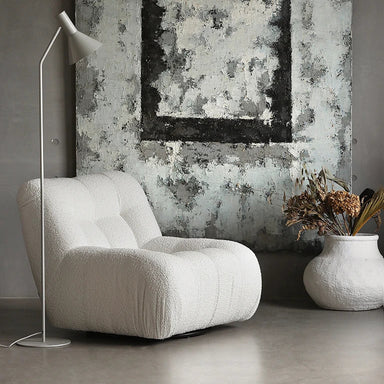Cozy Cloud Single Sofa Chair Bed Modern Fabric Sleeper for Living Room