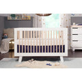 Versatile 3-in-1 Wooden Convertible Baby Crib Toddler Bed Daybed, Adjustable Heights