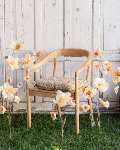 Elegant Nordic Solid Oak Wood Armchair, Handcrafted Bentwood Dining & Event Chair