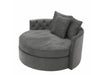 Luxurious Round Velvet Accent Sofa Chair for Living Room Events Weddings