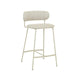 Retro 70s Style Lime Green Metal Barstool, Low Height for Kitchen & Commercial Use