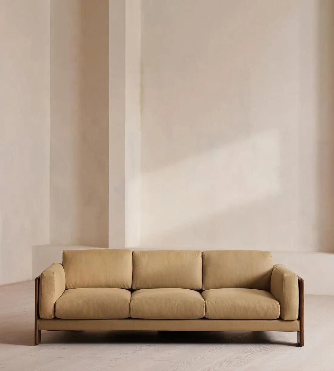 Modern Modular Luxury Three-Seater Sofa for Living Room, Durable Handcrafted Design