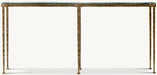 Modern Industrial Steel & Glass Console Table - Handcrafted Rectangular Entryway Furniture