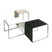 Modern Minimalist Plywood Coffee Table Stackable Stainless Steel Side End Table