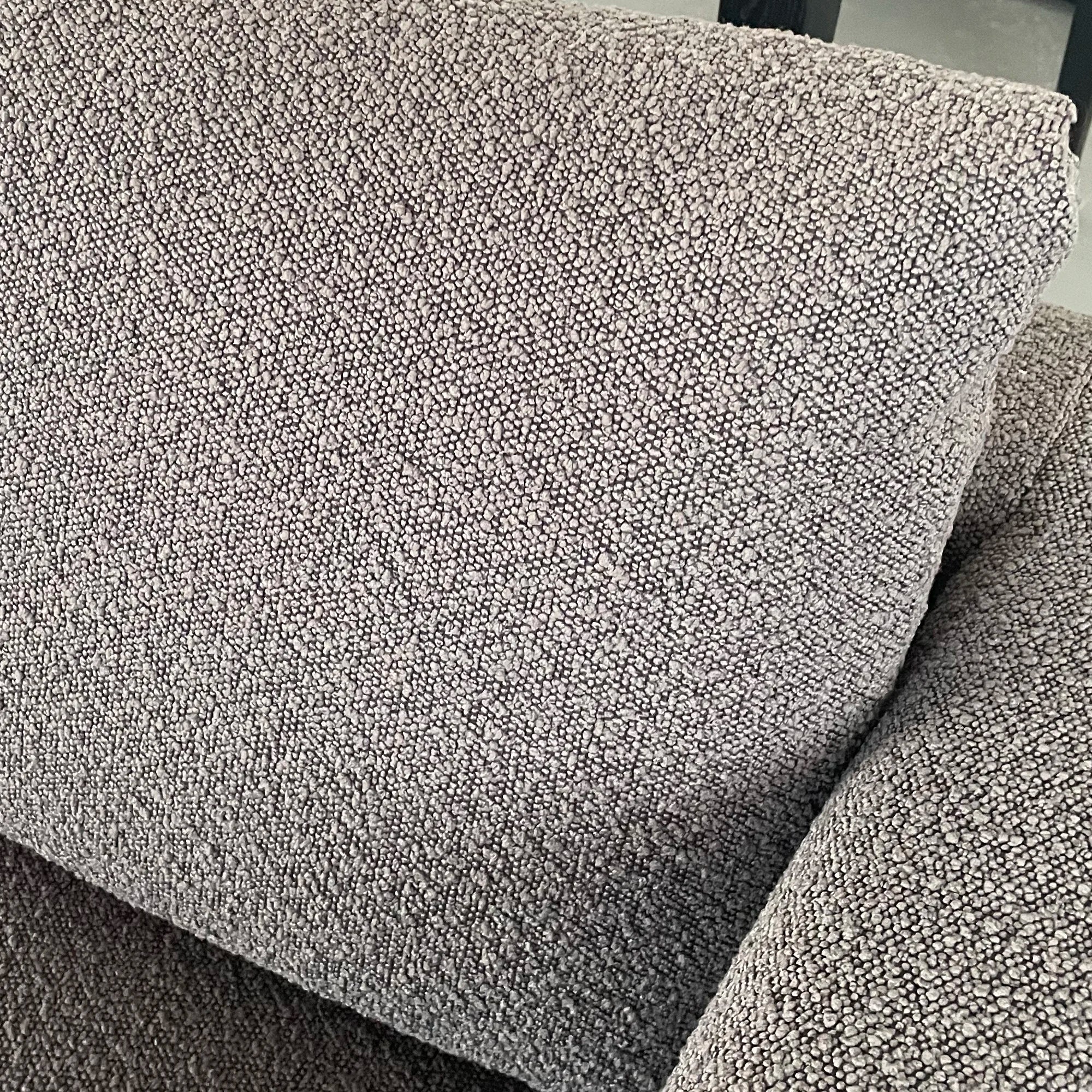 Luxurious 3-Seater Boucle Fabric Sofa: Modern Living Room Couch, Wood Frame