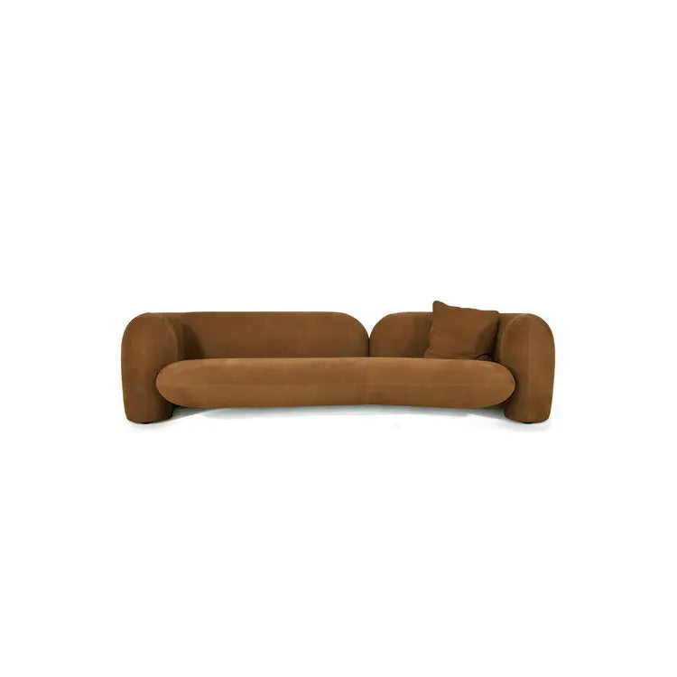 Elegant White Velvet Modular Curved Sofa Set for Modern Living Room