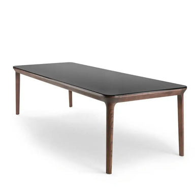 Luxury Italian Design Rectangular Wood Dining Table for Modern Homes