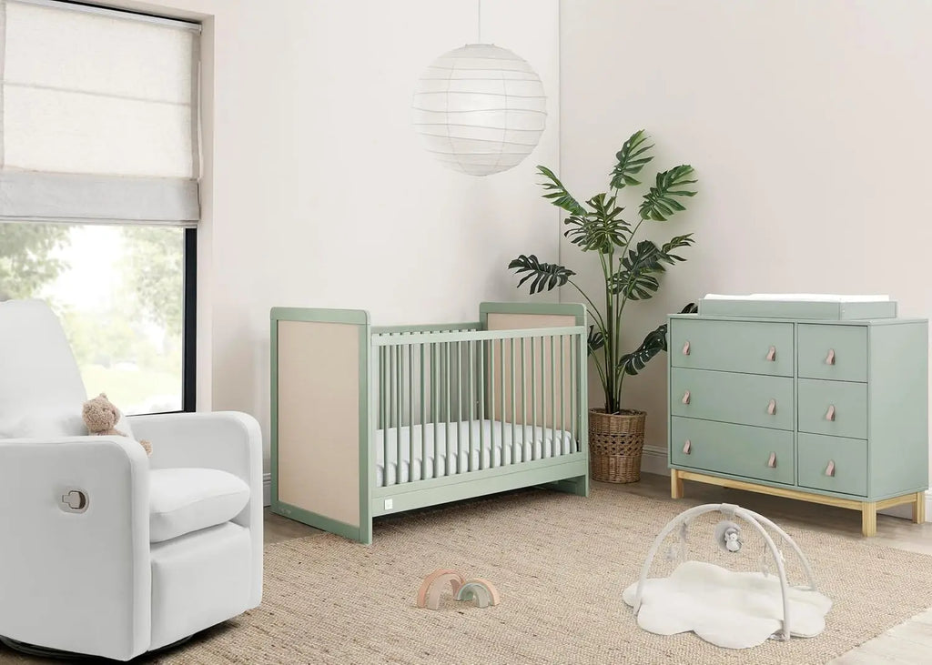 Premium 4-in-1 Convertible Wooden Baby Crib with 3 Adjustable Height Levels