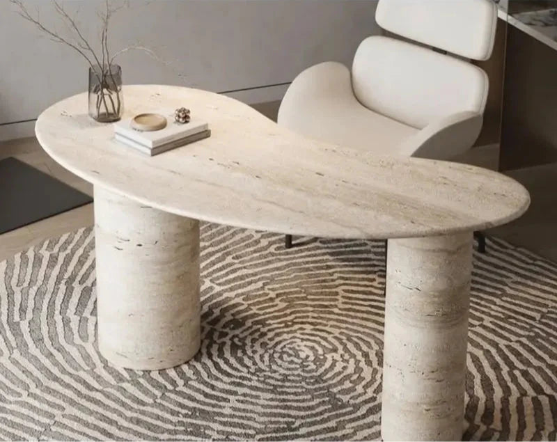 Elegant Natural Travertine Coffee Table for Modern Living Rooms and Offices