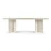 Elegant Marble Travertine Dining Table: Versatile Rectangle Stone for Modern Homes