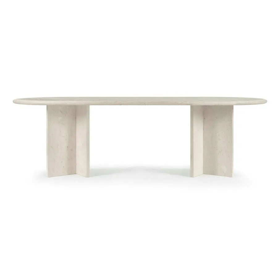 Elegant Marble Travertine Dining Table: Versatile Rectangle Stone for Modern Homes