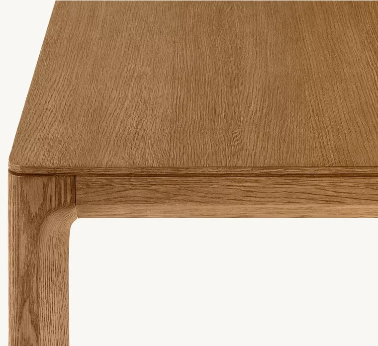 Chic American Modern Solid Wood Dining Table for Home, Hotel, Restaurant, Villa