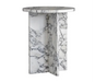Elegant Green Italian Marble Side Table - Durable Modern Coffee Table Accent