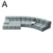 Cozy Modular Fabric Sofa Set, Tufted Modern Living Room Corner Couch
