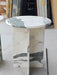 Tostone Luxury Arabescato White Marble Side Table Elegant Modern Living Room