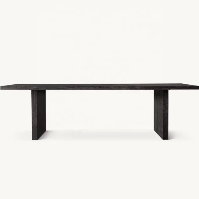 Customizable Solid Wood Dining Table: American Farmhouse Style, Home & Hotel