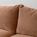 85-inch Modern Velvet Sofa Couch, Wood Design, Leisure Living Room Furniture