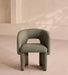 Modern Luxury Single Seat Fabric Sofa with Solid Wood Oak Legs