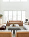 Modern Velvet Curved Sofa: Solid Wood Frame Living Room Couch